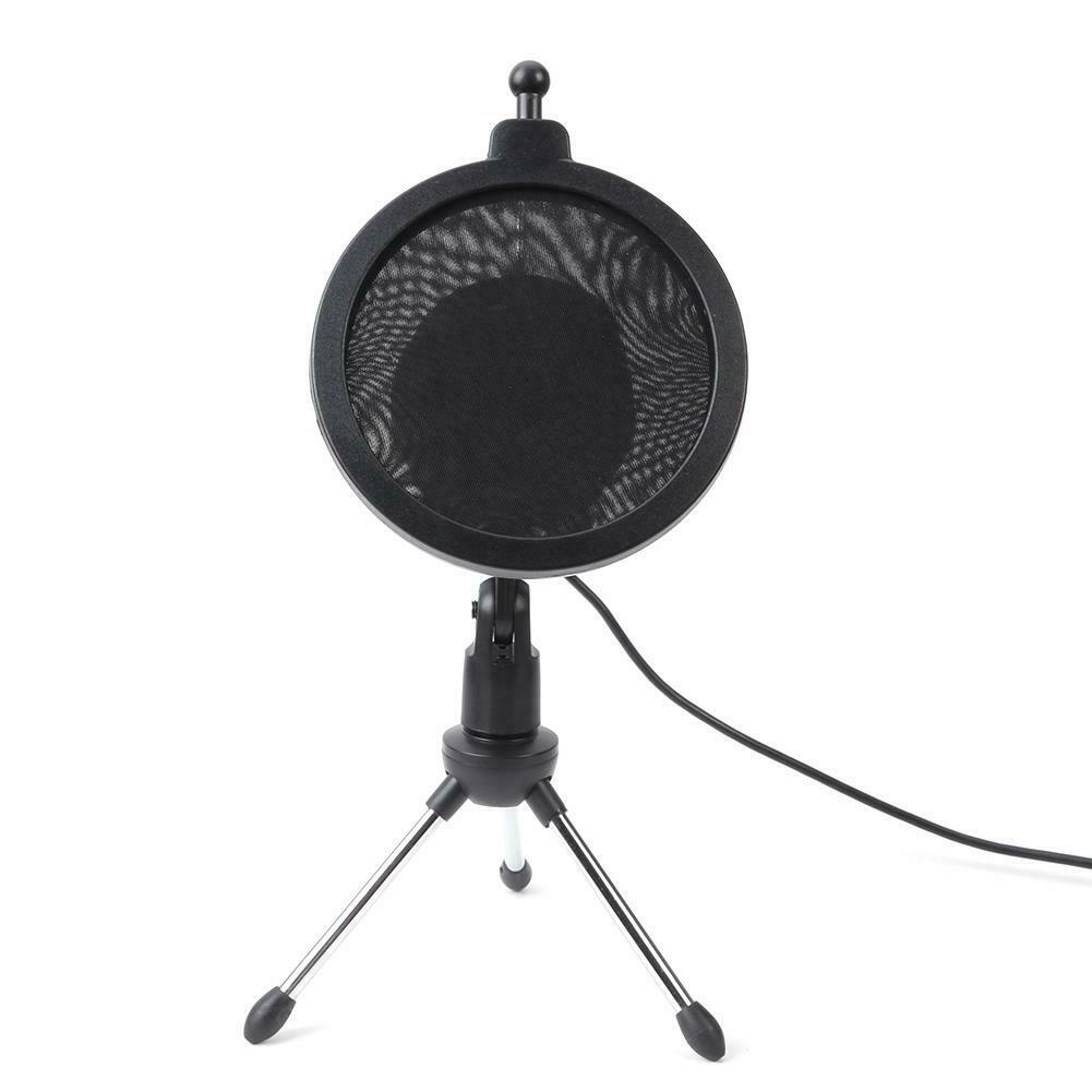 Condenser USB Microphone w/ Tripod Stand for Game Chat Studio Recording Computer