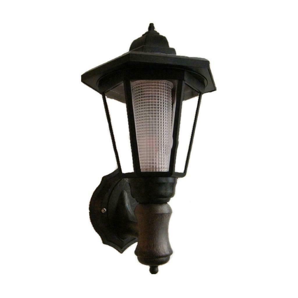 2x Solar LED Garden Landscape Light Fixture Hallway Wall Lantern Waterproof Lamp