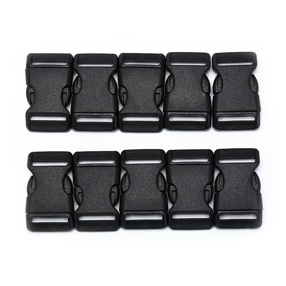 10x 25mm plastic side quick release buckles for webbing bag strap clips bl.l8