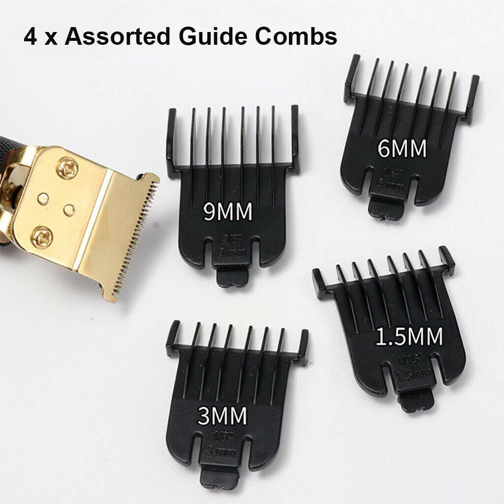 Professional Electric Hair Trimmer LCD Display T-blade Haircut Grooming Kit