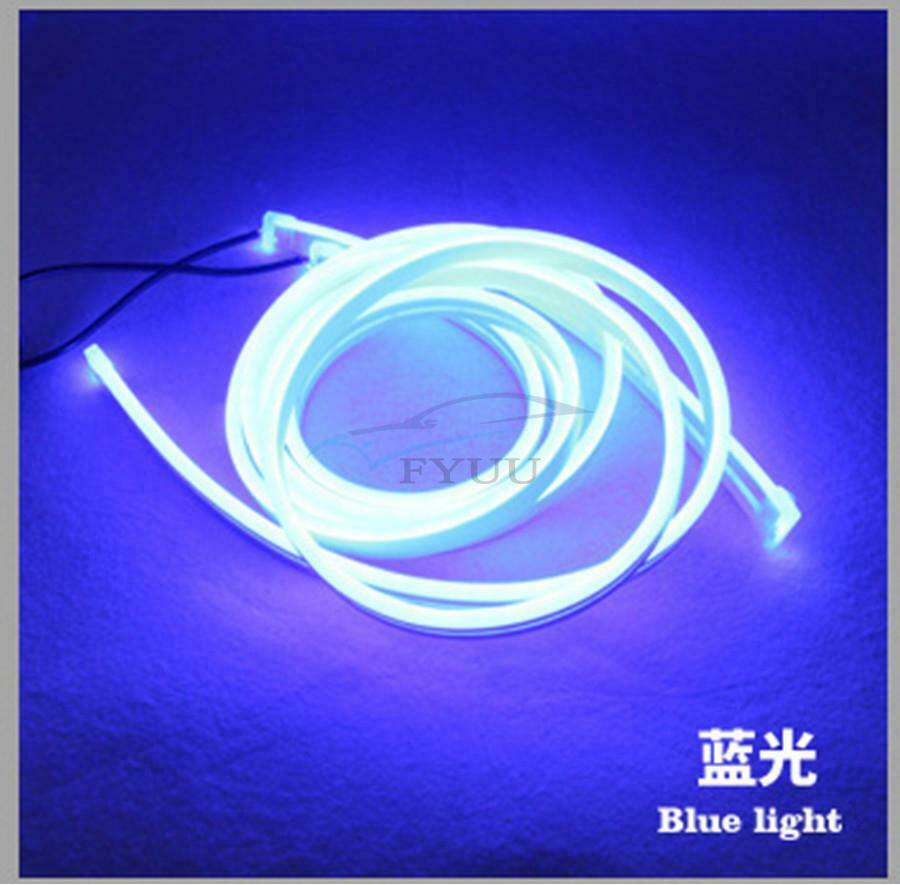 1 Set Left&Right 80CM Vehicle Hood Blue LED Atmosphere Light Strip Universal