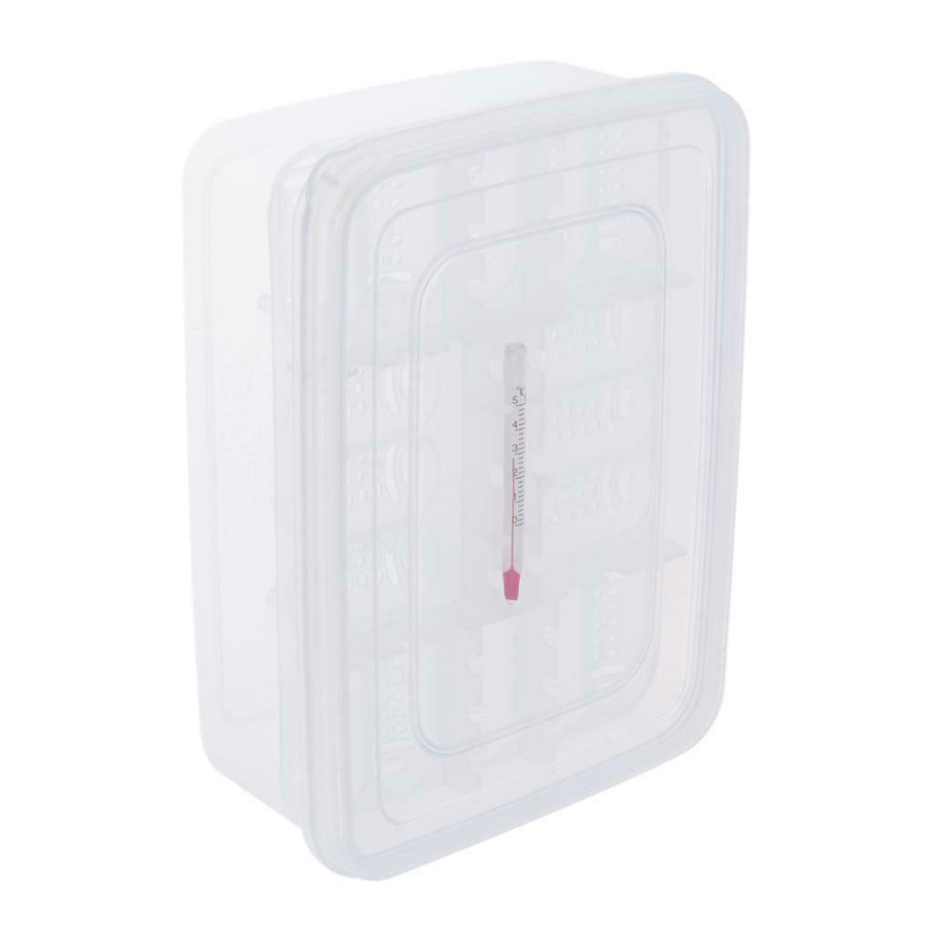 16 Grids Reptiles Egg Incubator with Thermometer