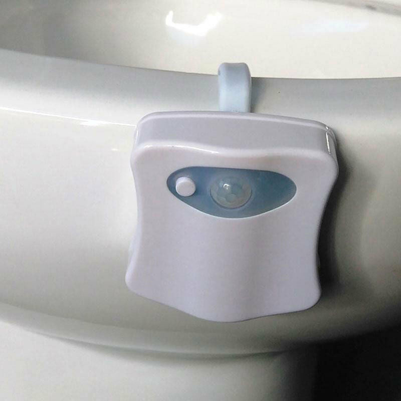 Night Light LED for Toilet Wc With Detector Movement 8 Colours Lighting New
