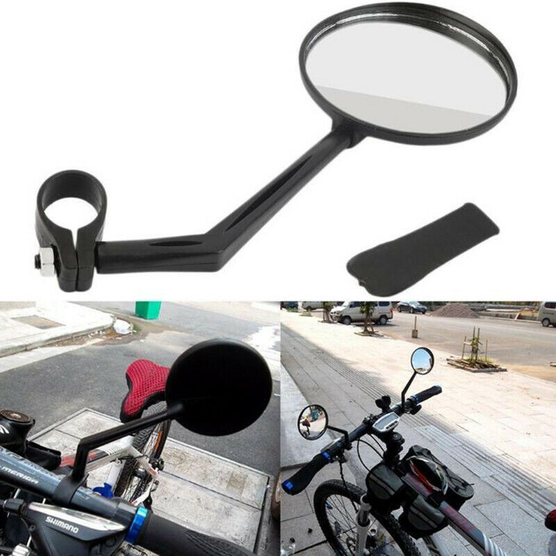 1 Pair Cycling Riding Bicycle Bike Reflector Mirror 360 Rotation Rearview Mi Tt