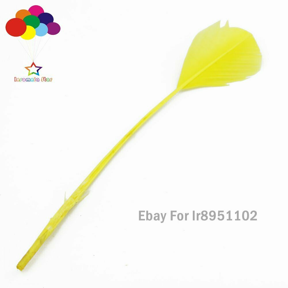 Yellow 100pcs 28-35 cm turkey wing feathers 11-14inch Plume Accessories Carnival
