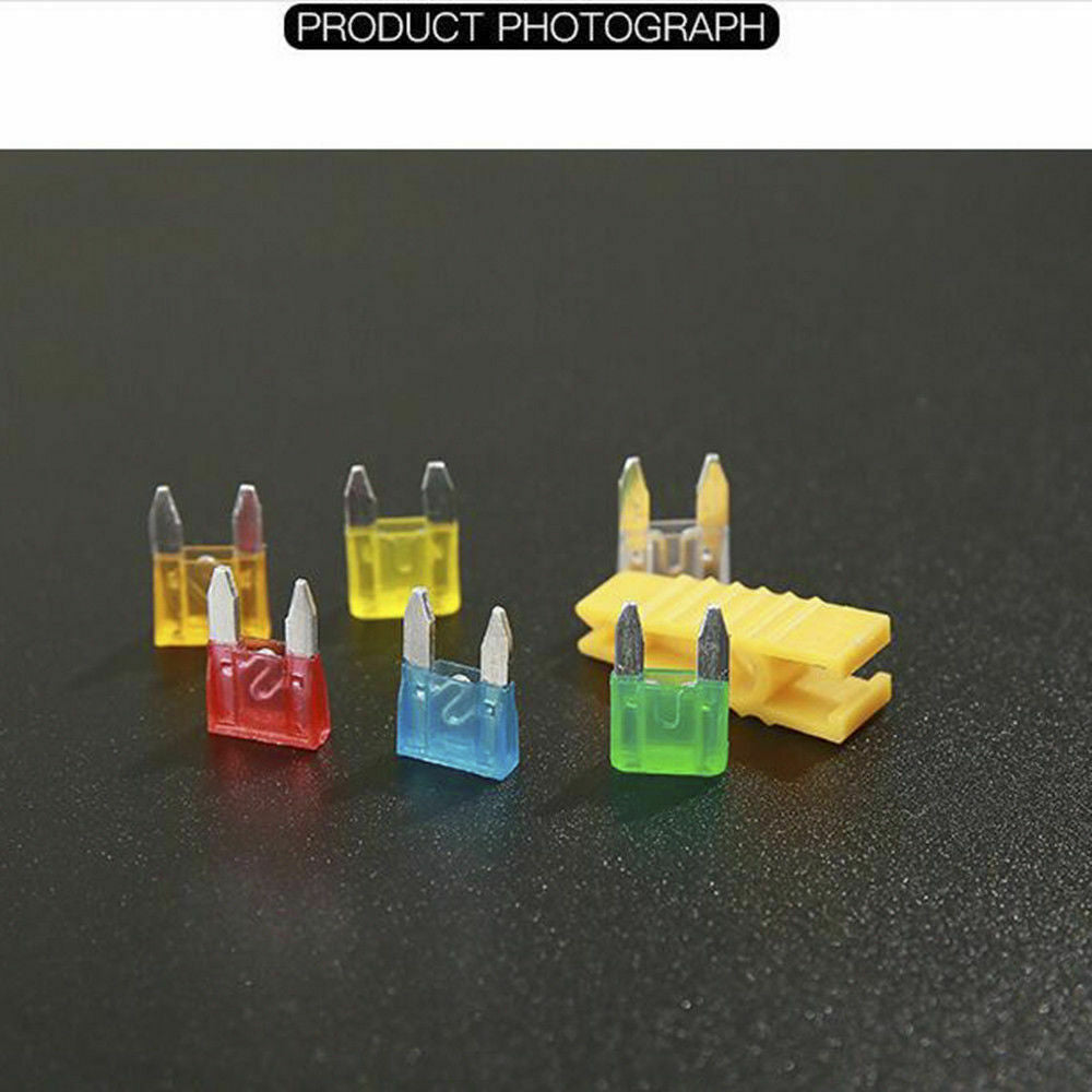 120pcs Mini Blade Fuse Assortment Set Auto Car Motorcycle SUV FUSES Kit CN37