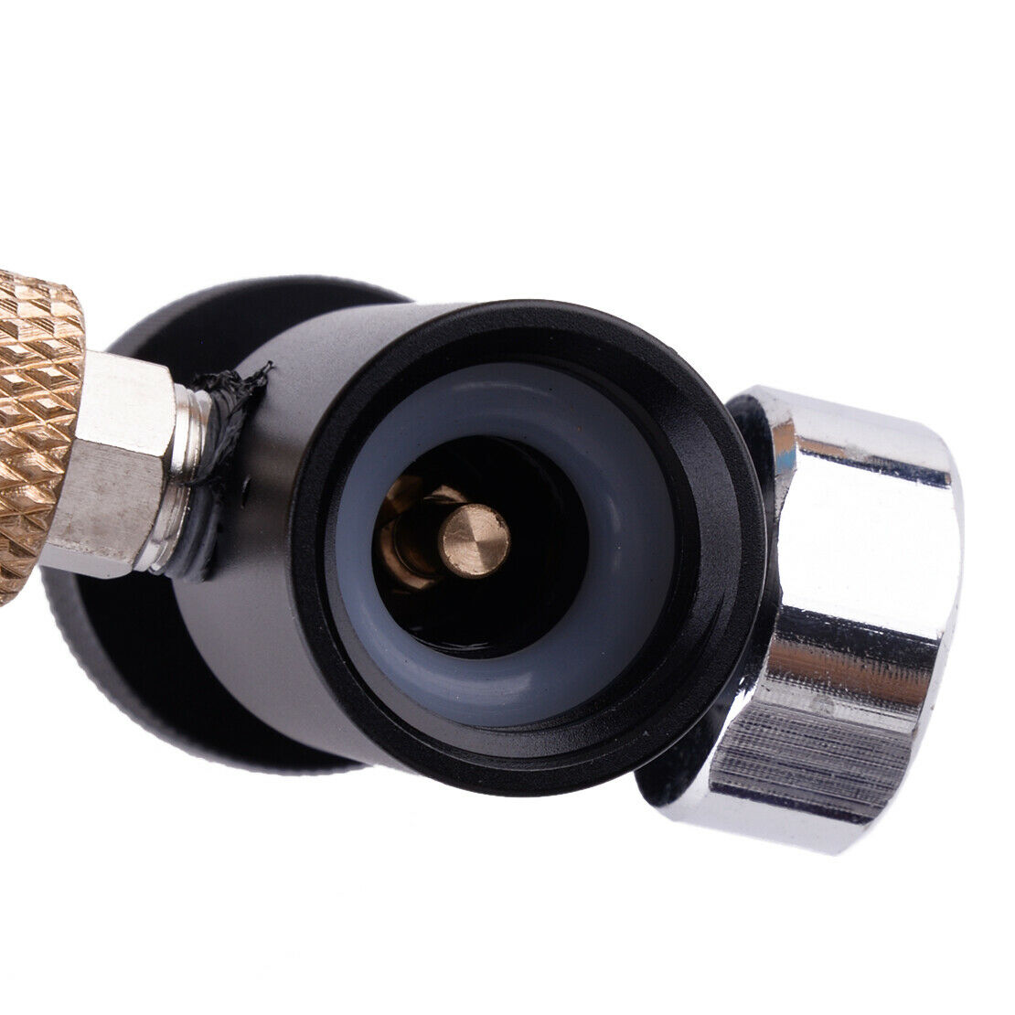 Soda Stream Cylinder CO2 Carbonator Refill Adapter Connector CGA320 Gauge Set