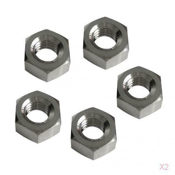 5pcs  TC4/GR5 Titanium Alloy Hex Support Spacer Screw Lock Nut