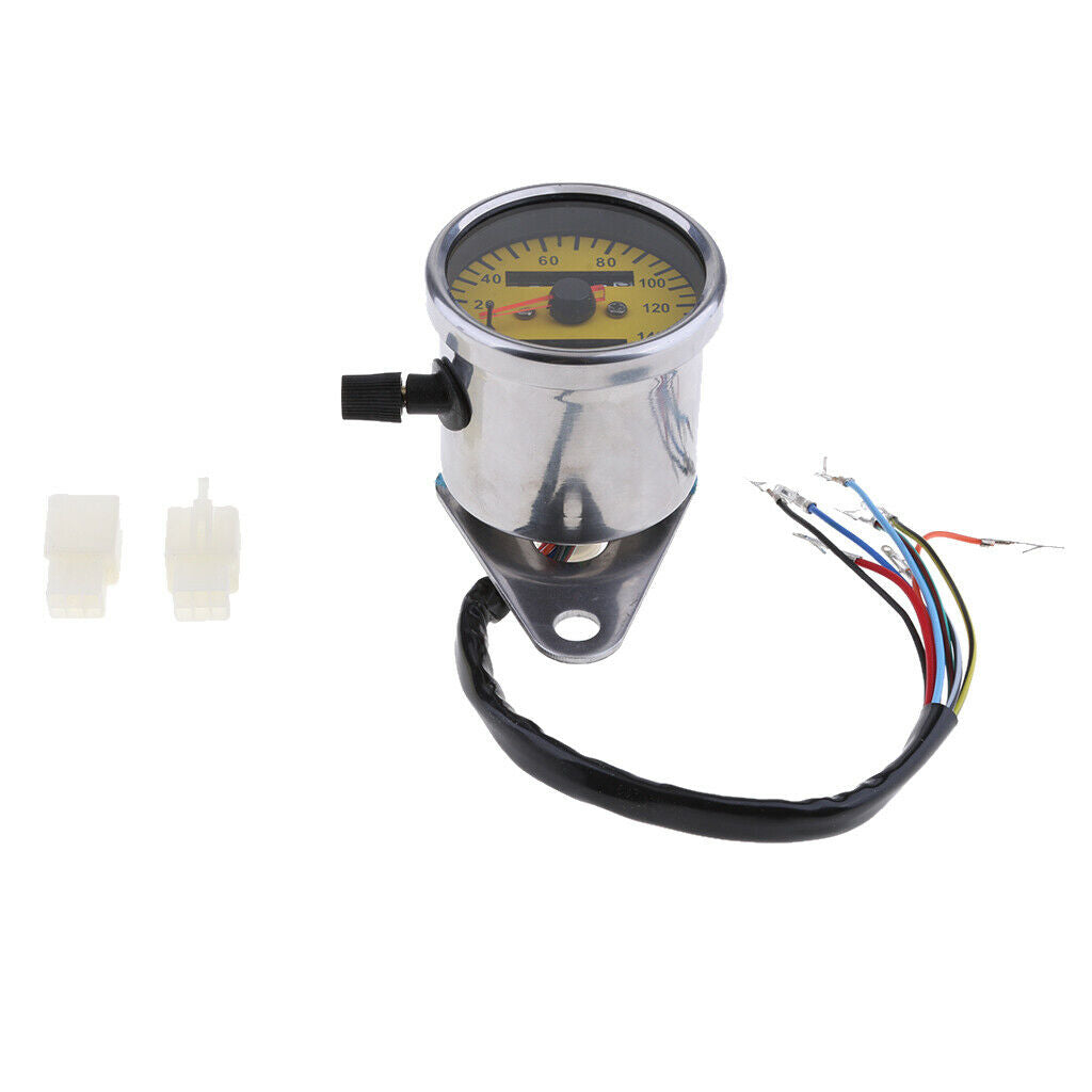 60mm Motorbike Universal LED Speedometer Gauge with Four Indicator Functions