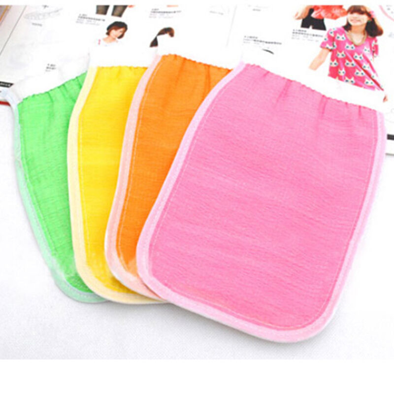 Terrific Shower Exfoliating Wash Skin Spa Bath Gloves Massage Loofah Scrub.l8