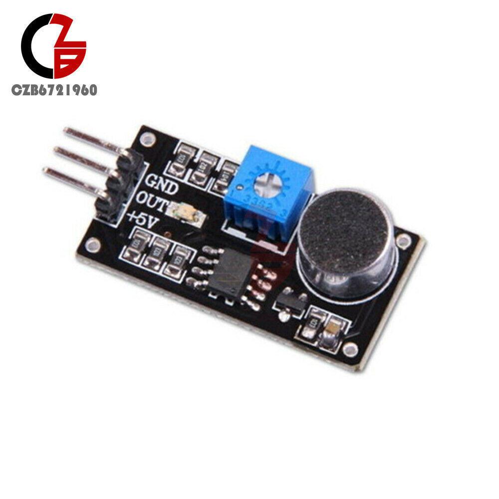 2PCS LM393 Microphone 0.5M Induction Distance Sound Sensor Dectection Module
