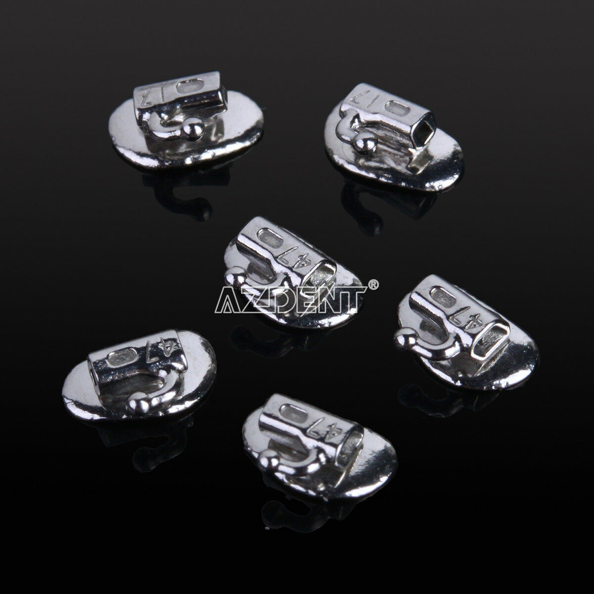 2X AZDENT Dental Orthodontic 2nd Molar Split Buccal Tube Roth 0.022 Bondable