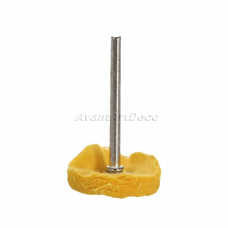 10Pcs Polishing Yellow Cloth Round Wheel 25mm Brushes for Power Rotary Craft