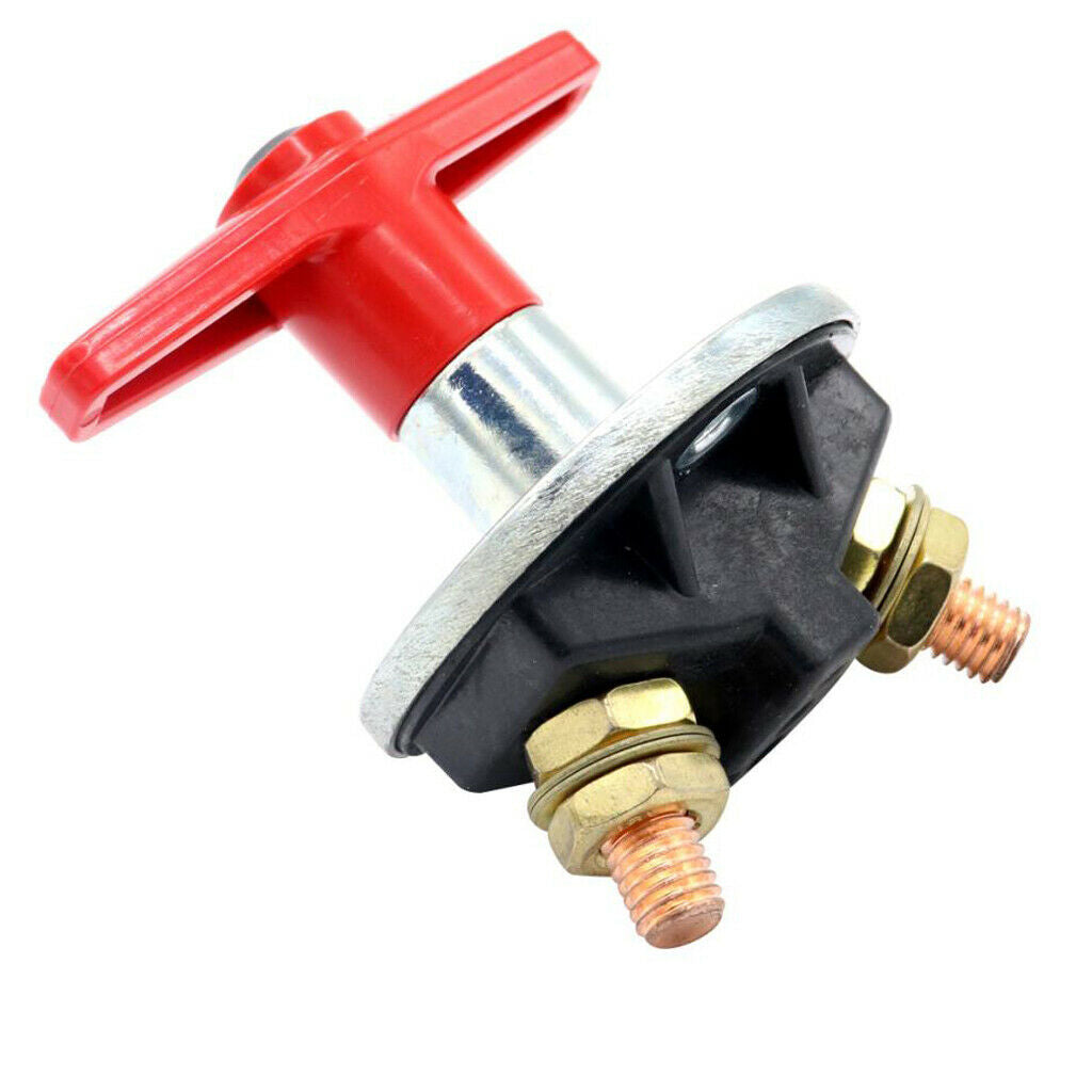 12V/24V VOLT HEAVY DUTY FIXED "T" HANDLE MARINE BATTERY ISOLATOR KILL SWITCH
