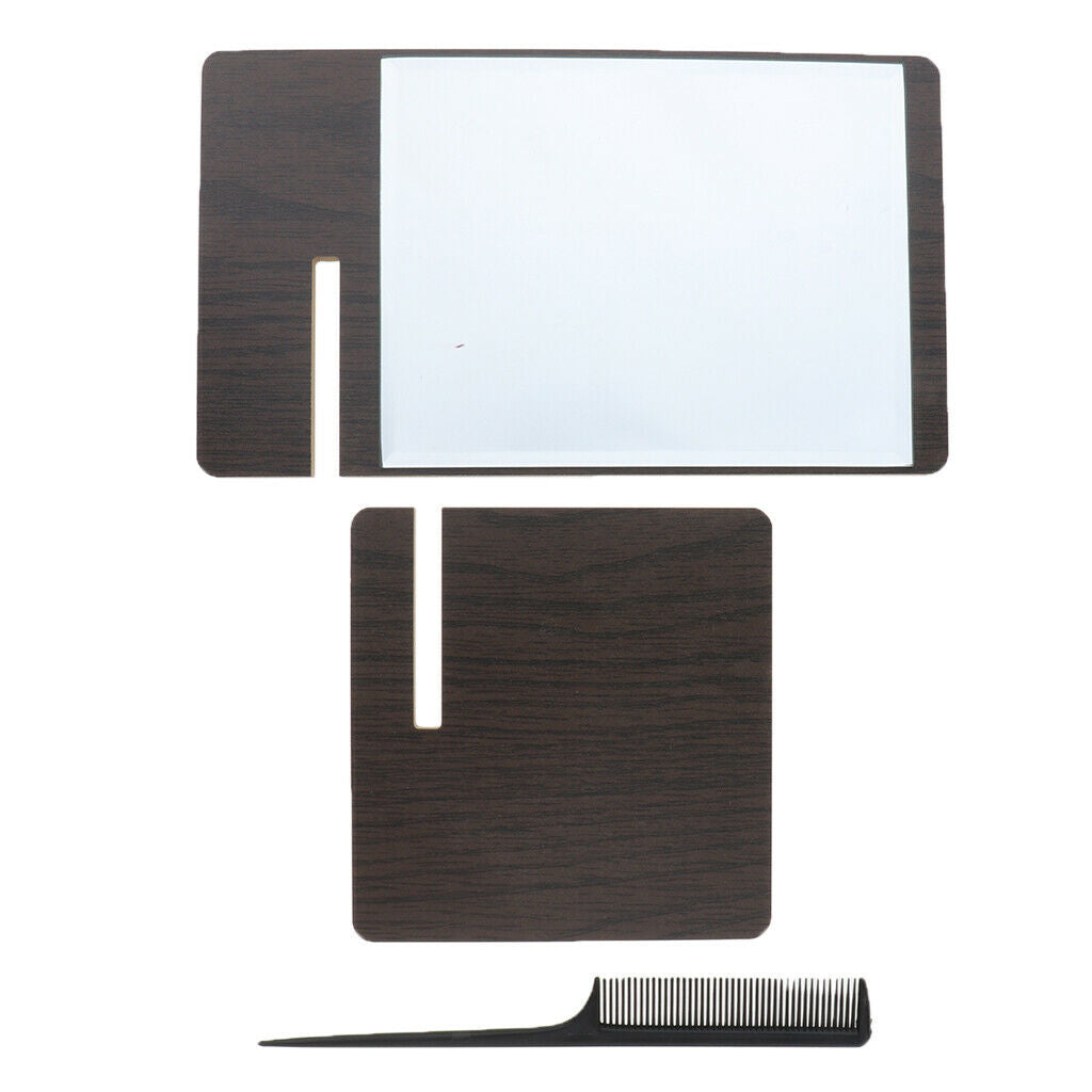 Tabletop Makeup Folding Mirror Detachable Bathroom Cosmetic Shaving Mirror L