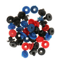50pcs Professional Assorted Colorful Rubber Grommets Nipples Set For Tattoo