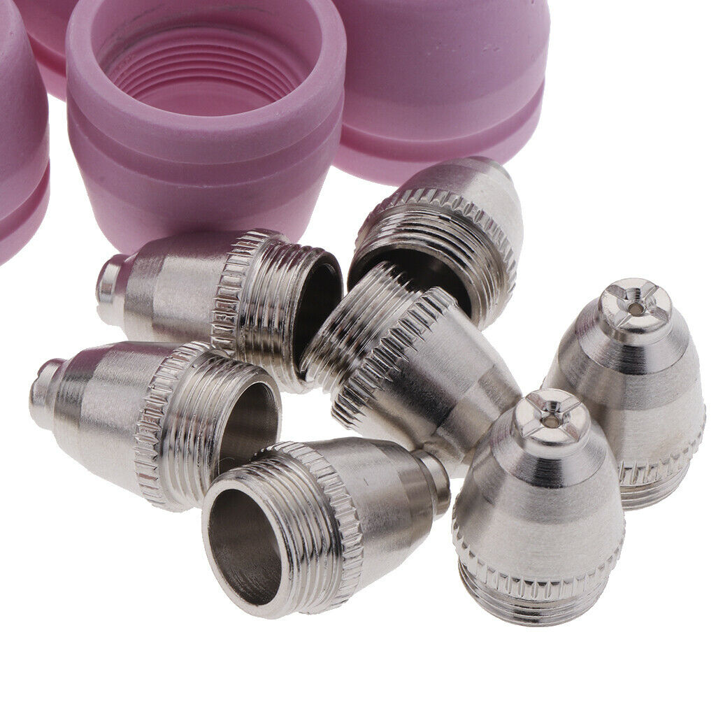 Plasma Cutter Torch Consumables  Nozzles Cups Kit Copper Ceramic Plasma