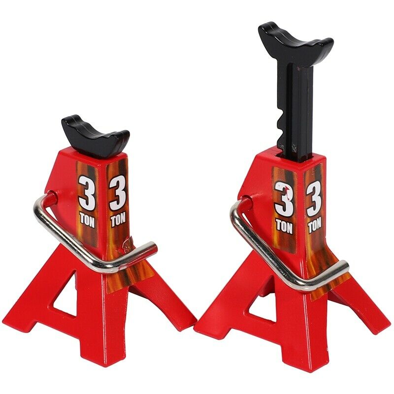 2PCS Metal 3 Ton Simulated Jack Height Adjustable Repair Bracket Scene Tool LiJ3