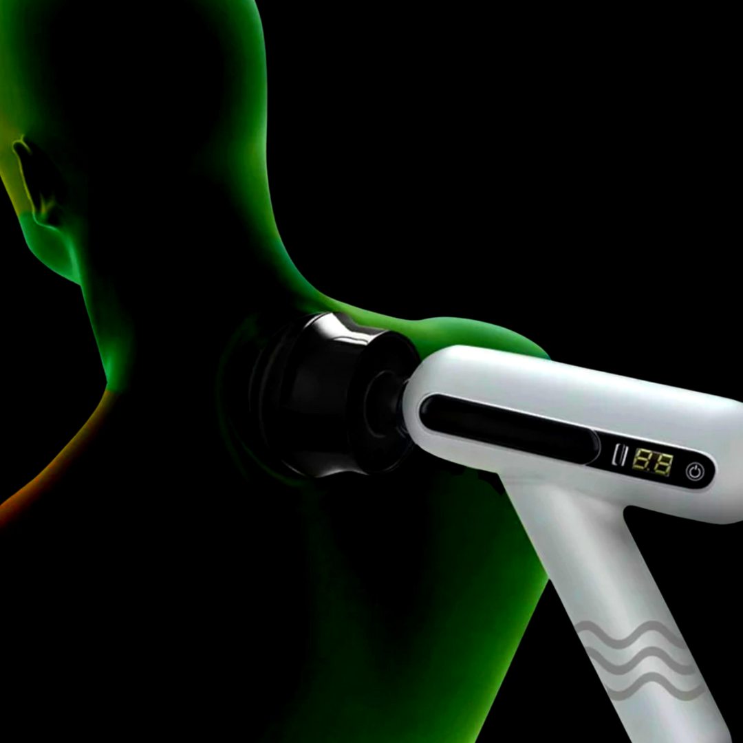 Massage Gun Touch Electric Massager Tissue Muscle Vibrating Relaxing Leg Body