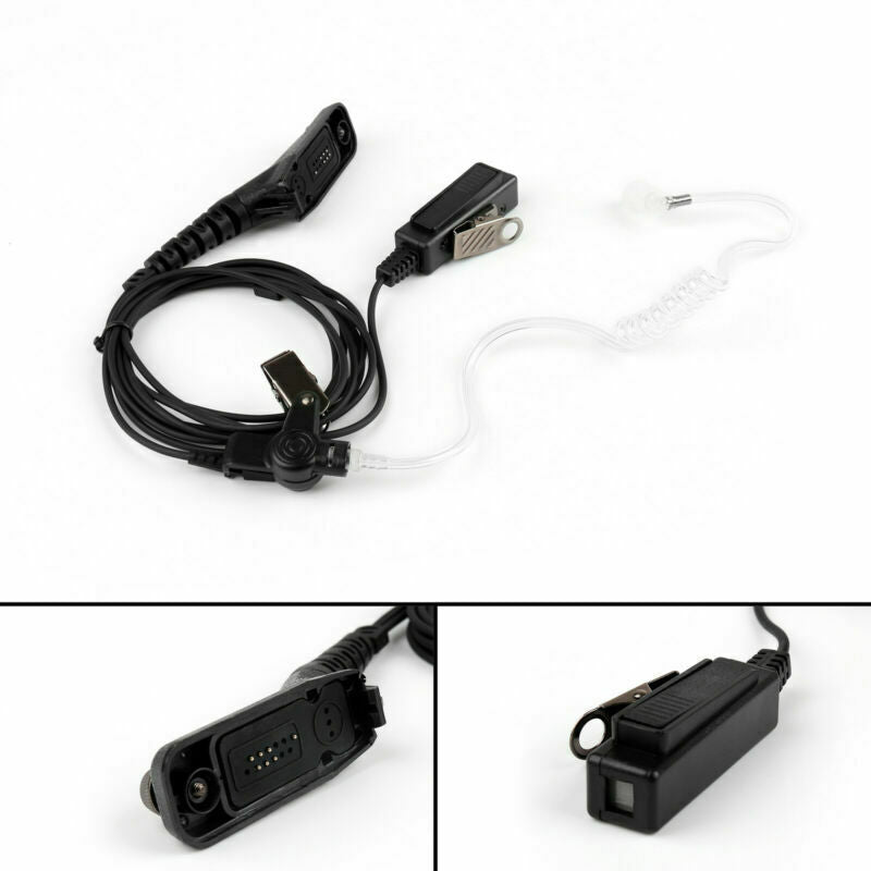 1xCovert Acoustic Tube Earpiece Headset P Mic Fr  XIRP8260 APX7000  UA