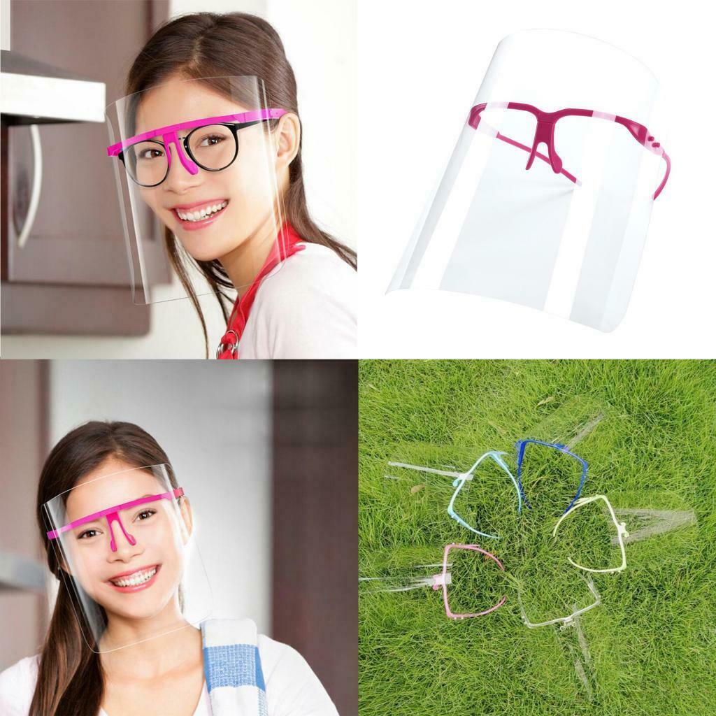 4Pcs Clear Safety Full Face Shield Goggles Visor Anti-Oil Kitchen Gadgets