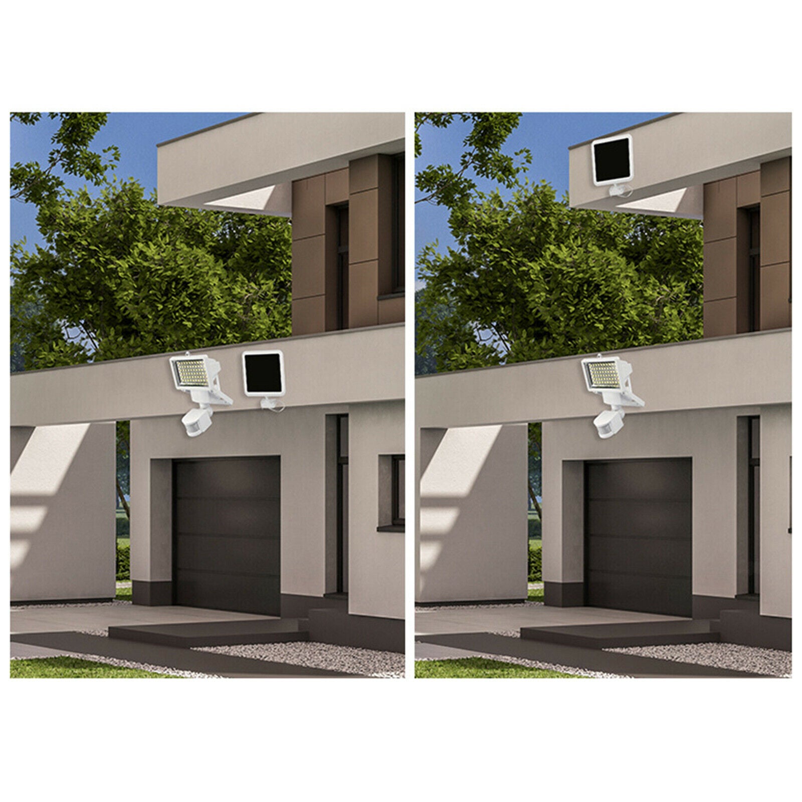 LED Solar Power Street Light Outdoor Garden Wall Lights for Walkway Driveway