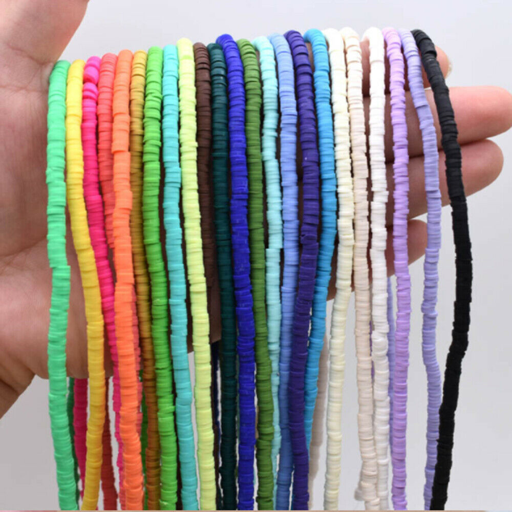 6mm Clay Beads Round Beads Chip Loose Spacer for DIY Jewelry Bracelets Necklace