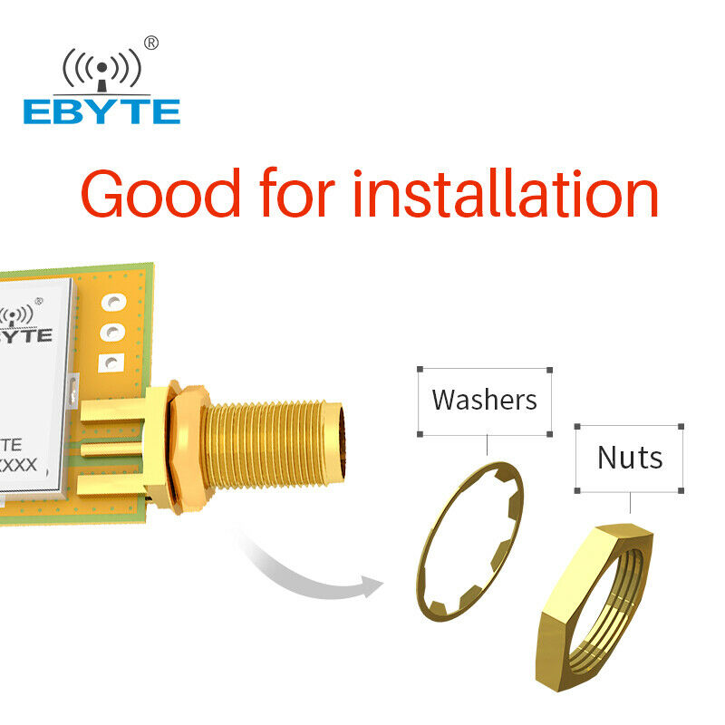AX5243 Wireless UART Module 433Mhz 17dBm Low Power Consumption With Antenna