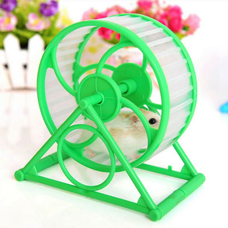 Wheel Running Exercise Scroll Silent Hamster Mouse Rat Gerbil Pet T.l8