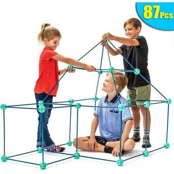 Creative Construction Fort Building Kit Indoor Outdoor Tunnel Castle Builder