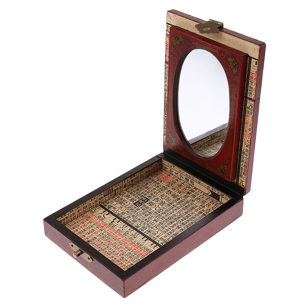 Portable Finest Dressing Case With Mirror Gift Craft Souvenir Collectibles