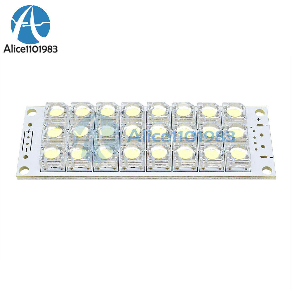 2PCS DC5V 24-LED White Piranha LED Board Night LED Lights Super Bright Lamp