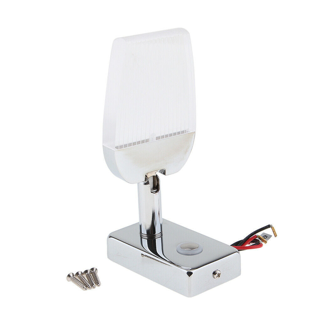 2pcs LED Reading Light Touch Control Dimmable Marine RV USB Port Adjustable