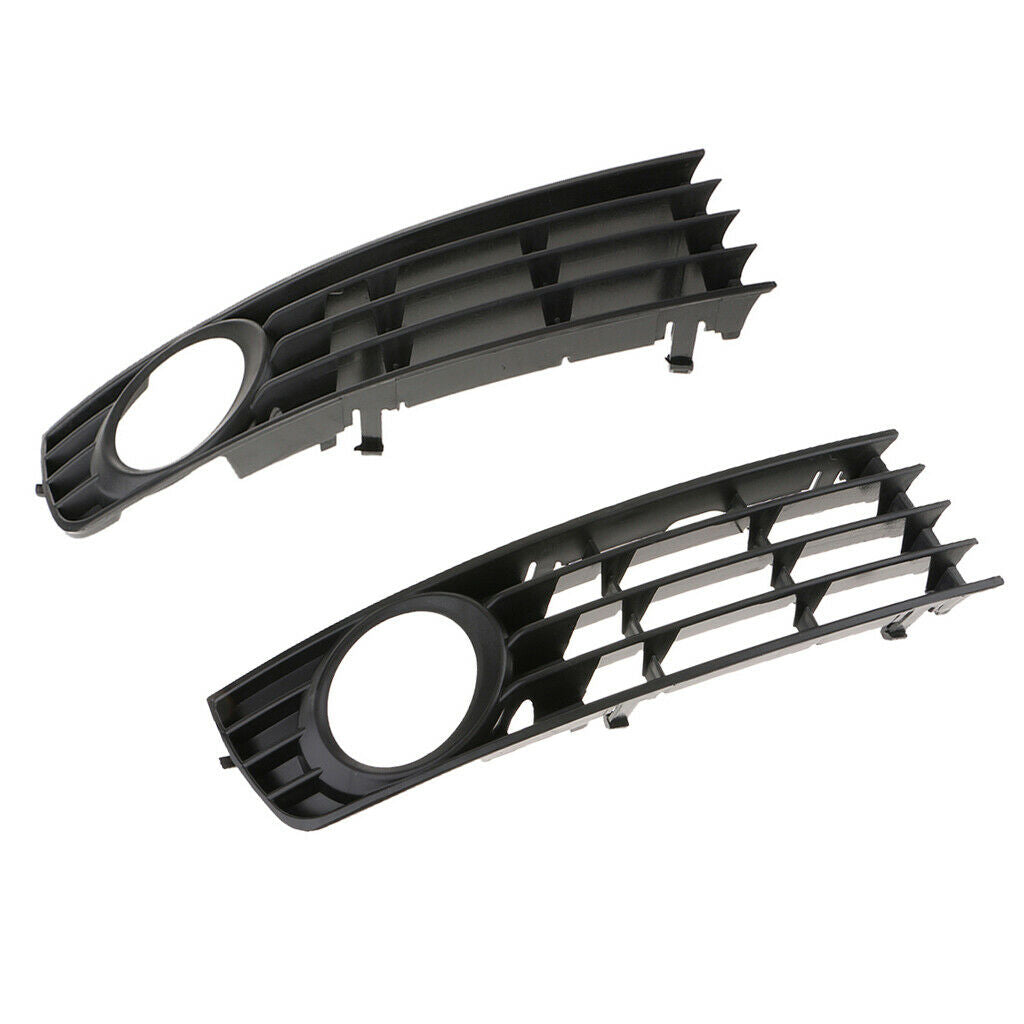 Right/Left Side Front Bumper Fog Light Lamp Grille Cover Trim For Audi A4 B6