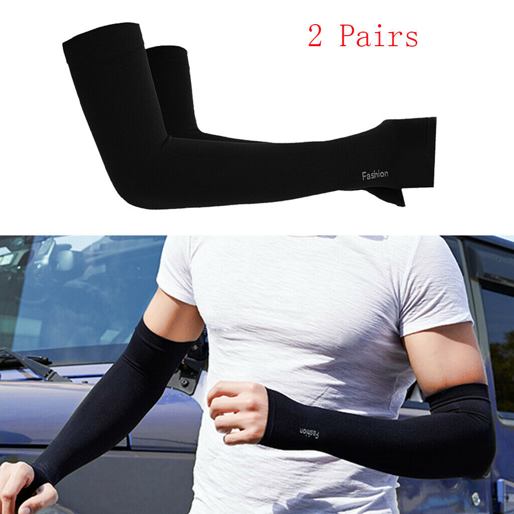 Cooling Arm Sleeves Sun-Block Protector Golf Basketball Tennis Running