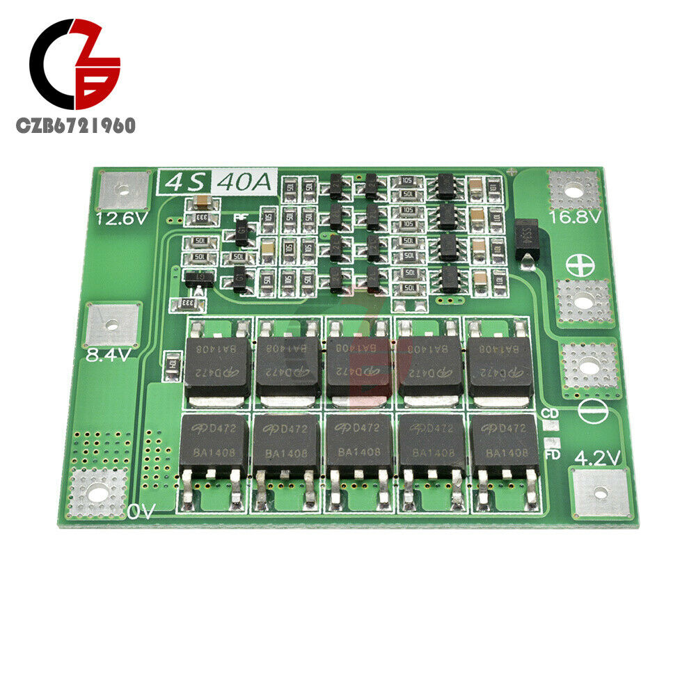 1PC 4S 40A 16.8V 18650 26650 Enhanced Li-ion Lithium Battery Protection Board