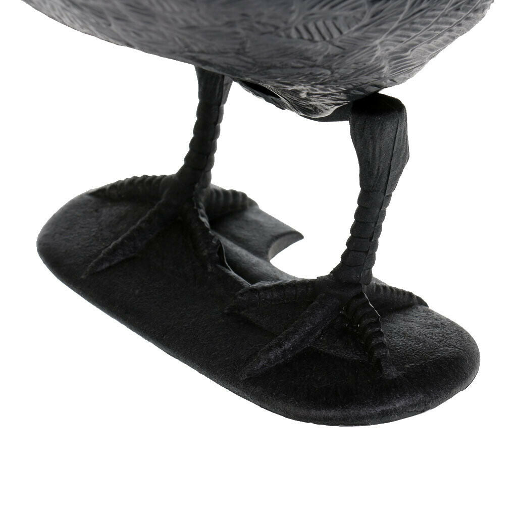 1 Pair Realistic Full Body Crow Raven Hunting Decoy Scarer Greenhand Gear