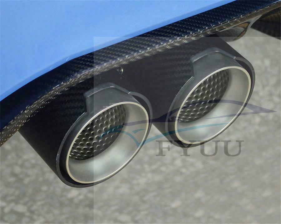 Matte Real Carbon Fiber 63MM / 2.5" in 93 MM / 3.66" 1PC Exhaust End Tail Tips