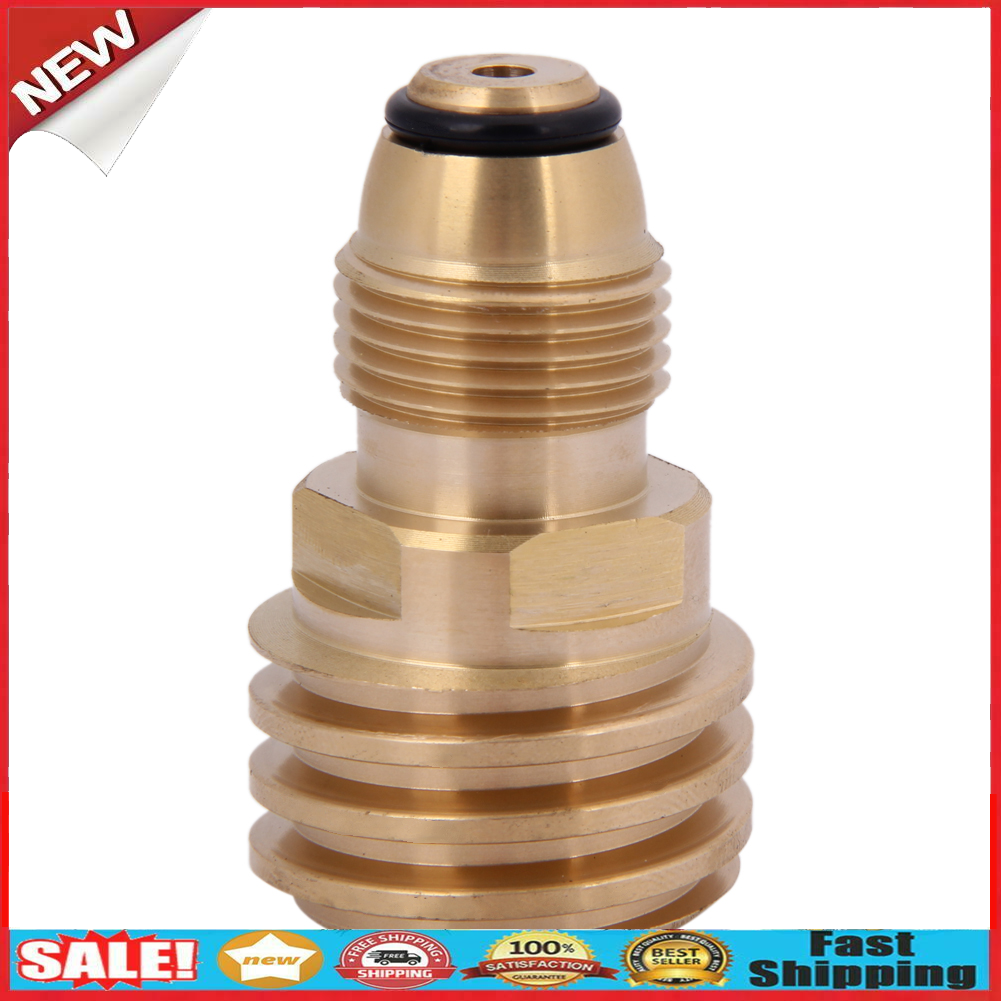 Converts Propane LP TANK POL Service Valve to QCC Outlet Brass Adapter @