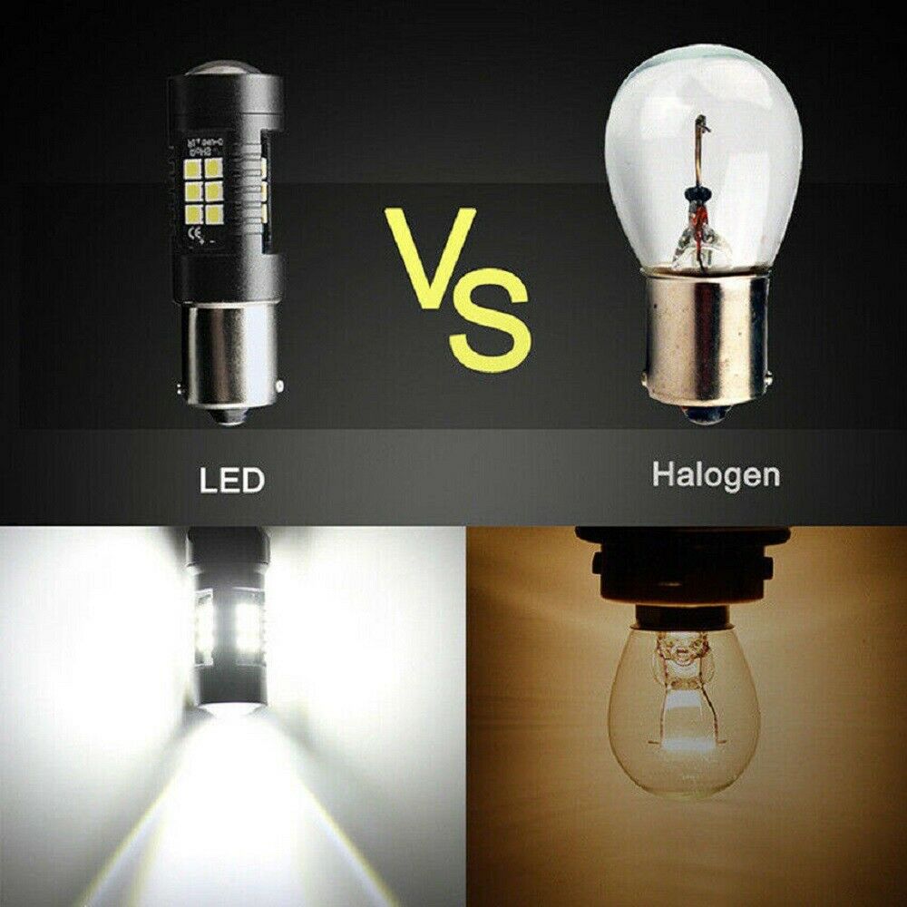 12V 1156 BA15S P21W 21 SMD LED Car Tail Backup Reverse Turn Signal Light Bulbs