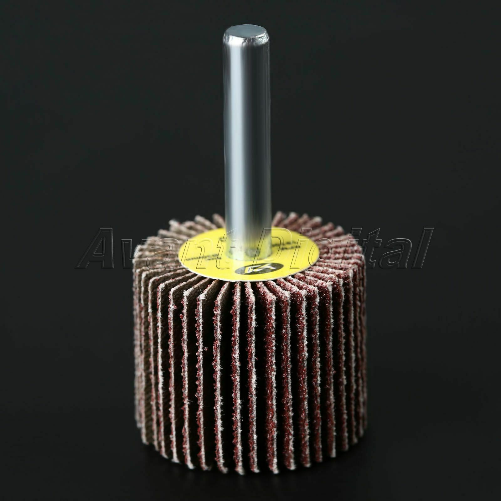 10Pcs 80 Grit Sanding Flap Wheel Disc Polishing Woodworking Grinder Rotary Tool