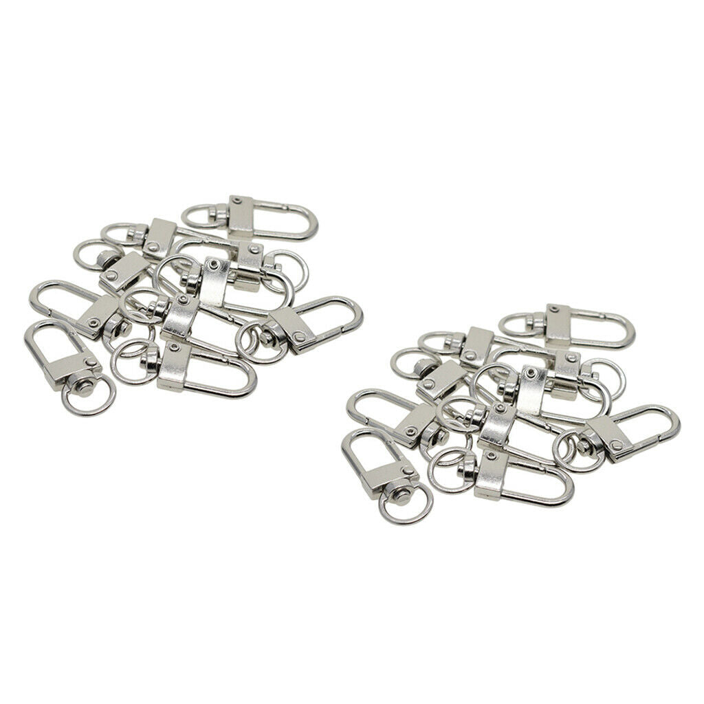 20 pieces rotating lobster clasps keychain keyring DIY