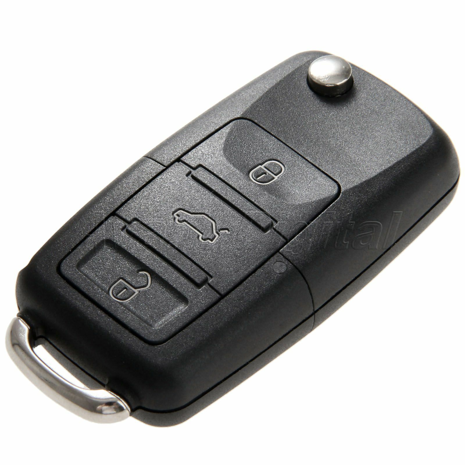 Remote Key Fob Shell For  Golf Passat Polo Jetta 3 Button Floding Flip Case