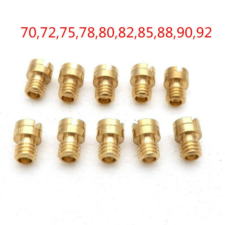 10 Pcs 4x0.7mm Round Head Carburetor Main Jet Nozzle for GY6 50cc 139QMB Engine