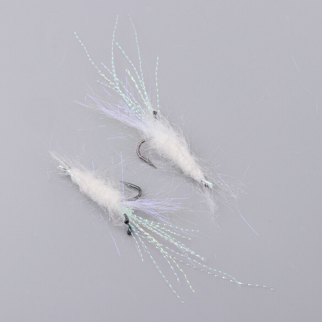 4 Packs Feather Bionic Flies Shrimp Bait, Fishing accessories, Lures Fishing