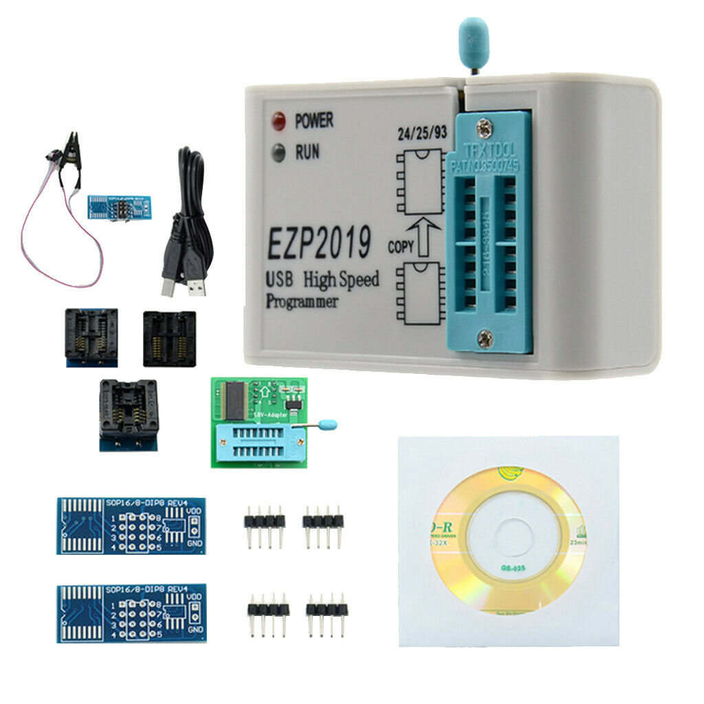 Ezp2019 High  Usb Spi Programmer Support Flash 24 25 93 Eeprom + 8