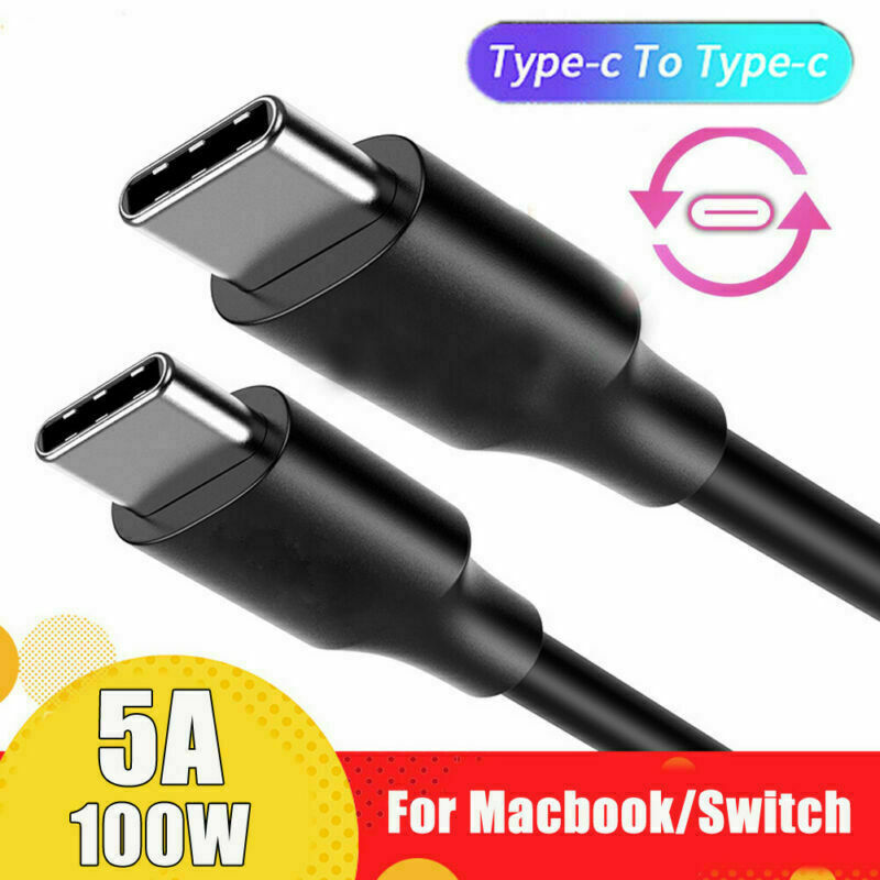 5A USB C to USB C Type C Cable Male to Male PD Fast Charging Data Charger Cable
