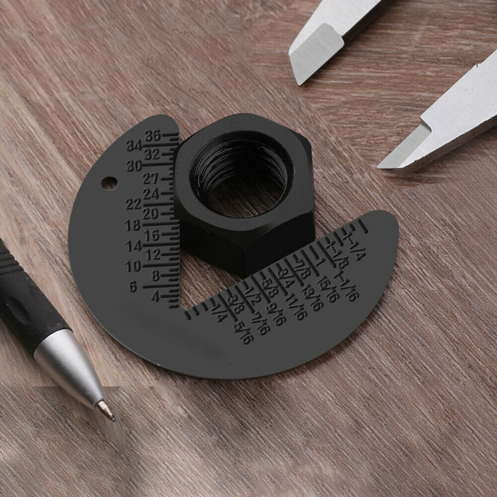 Nut Thread Bolt Screw Measure Check Measurement Tool Gauge ( Inch & Metric)