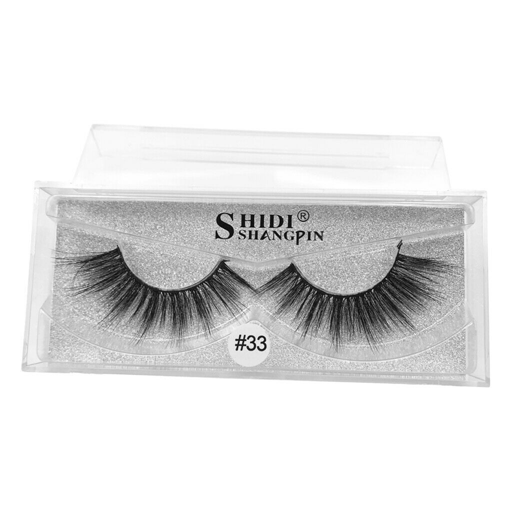 1 Pairs Beauty Natural Makeup Handmade Messy Style Long False Eye Lashes #33