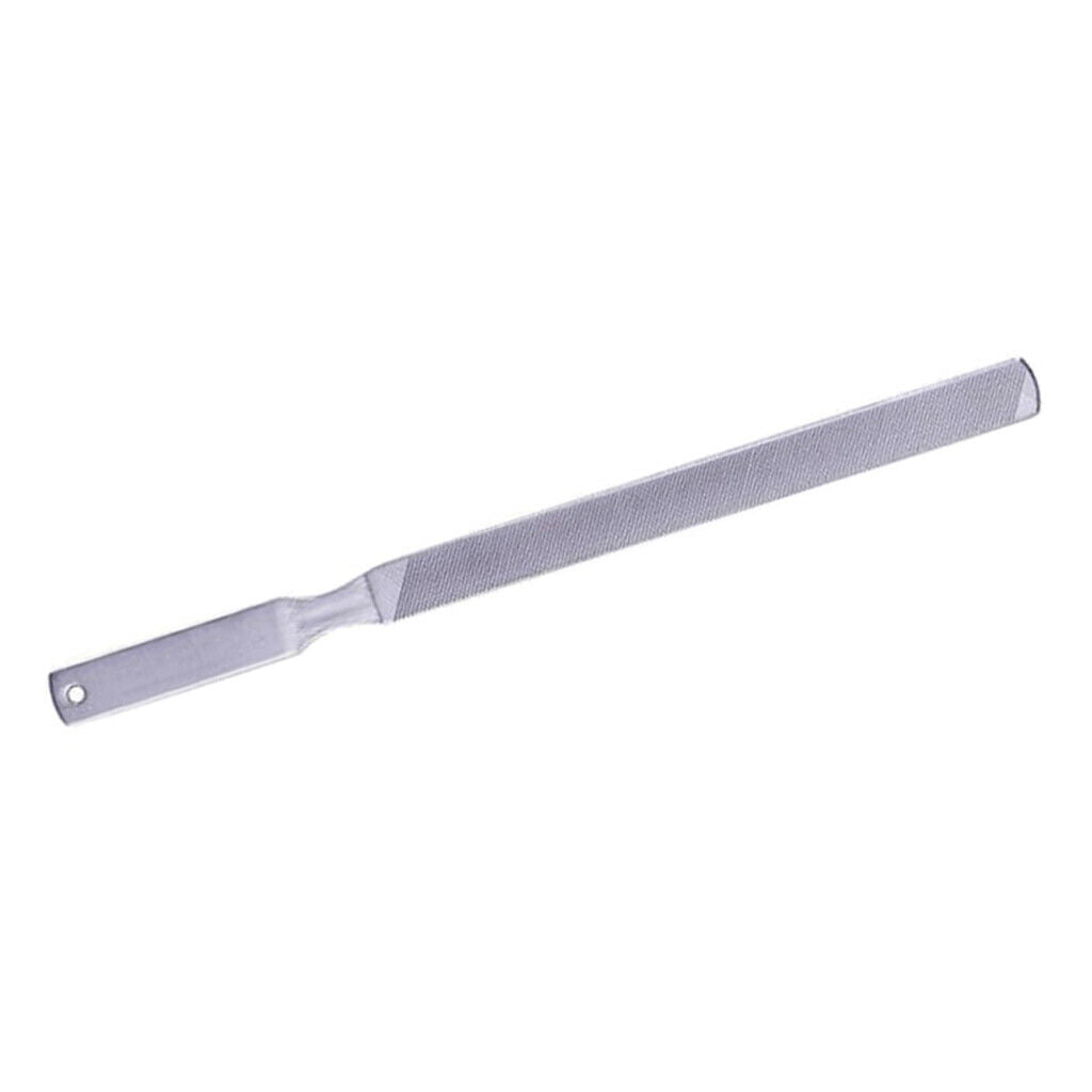 Metal Nail Art File Double Sided Grinding Finger Cuticle Remover Kits 80x7mm